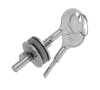 ELAYARD Heavy Duty Glass Door Lock for Refrigerator and Showcase with Key Sliding Cabinet Lock for Fridge Freezer Mini Fridge and Display Cases Theft Prevention and Enhanced Security