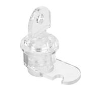 ELAYARD Invisible Acrylic Cam Lock with Key Cabinet Cam Latch for Display Cases Wardrobe Toolbox and Drawer Security for Home Office and Museum Use