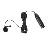 ELAYARD Lavalier Lapel Microphone with Mini Xlr Three-pin Connector 48v Condenser Cardioid Directivity Plug and Play Metal Clip-on Mic for Live Broadcasts and Recordings