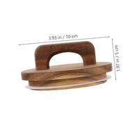 ELAYARD Leak Wooden Jar Lid with Silicone Seal Reusable Round Storage Lid for Ball Jars Food Grade Wood Canister Cover for Kitchen Storage of Spices Snacks and Dry Foods