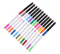 ELAYARD Liquid Chalk Marker Pens 24Pcs Set with Erasable Quick-Dry Ink, 12 Black Barrel and 12 Fluorescent Mini Markers for School Writing, LED Boards and Window Art