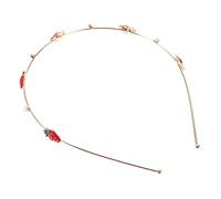 ELAYARD Lovely Strawberry Headband 1 Piece Adjustable Hair Accessory for Women Cute Fruit Design for Daily Wear