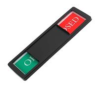 ELAYARD Magnetic Slider Privacy Indicator Sign for Office and Home Non Scratch Sliding Open Closed Privacy Signboard Bright Color Communication Door Sign for Meeting Rooms and Restrooms