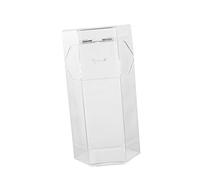 ELAYARD Makeup Brush Container and Hexagonal Makeup Brush Holder Desk Organizer Portable Cosmetics Storage Box with Lid for Vanity and Travel