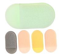 ELAYARD Makeup Sponges Face Cleansing Pads 5pcs Set Portable Finger Face Wash Sponges for Facial Exfoliation and Makeup Removal, for Daily Skincare Use