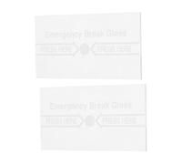 ELAYARD Manual Fire Alarm Glass Panel Cover for Emergency Break Glass Switch 2pcs Replacement for Firefighting Systems in Commercial and Residential Use