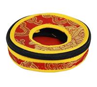 ELAYARD Meditation Bell Case Handmade Nepal Craftsmanship, Unique Patterned Pouch for Tingsha Cymbals and Buddhist Bell Storage Random Color