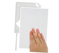 ELAYARD Metal Book Cover Guide Ruler Bookbinding Tool for Accurate Measurement and Positioning Multi Functional Scrapbook and Album Making Accessory