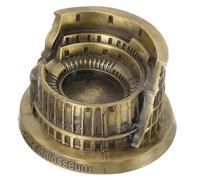 ELAYARD Metal Colosseum Architecture Model Ancient Rome Figurine Decorative Craft for Home and Office Elegant Table Adornment with Delicate Craftsmanship Roman Ornament for Living and