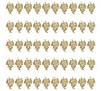 ELAYARD Metal Leaf Nail Charms 100Pcs Lightweight Small Size 3D Nail Jewelry for DIY Craft