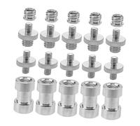 ELAYARD Metal Screw Adapter to Threaded Camera Mount Converter for Tripod Flash Lamp Holder Silver