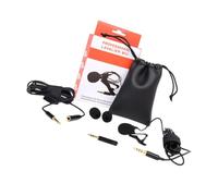 ELAYARD Mini Professional Clip on Microphone Lapel Mic with Lightweight Metal Construction and Sound for Online Teaching Video Production and Recording Scenario