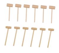 ELAYARD Mini Wooden Crab Mallets with Long Handle Seafood Hammers for Cracking Lobsters and Shellfish Smooth Surface Easy Clean Cake Smash Tools for Restaurants