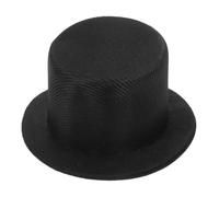 ELAYARD Miniature Top Hat for Crafts Lightweight Black Doll Hat Snowman Decoration DIY Supply for Hand Made Accessories and Miniature Dolls