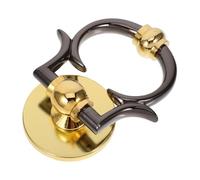 ELAYARD Minimalist Zinc Alloy Door Knocker with Knob for Front Door Decorative Antique Metal Security Knocker Quick Easy Installation Melodious Sound European Style