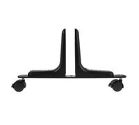 ELAYARD Movable Room Divider Screen Holder with Plastic Brake Casters, Black Partition Stand Base for Office and Indoor Privacy Separation