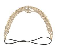 ELAYARD Multi Layered Rhinestone Headband for Brides Elastic Hair Jewelry for Weddings Prom Special Occasions Elegant Hair Accessory for Women Dazzling Bridal Headpiece