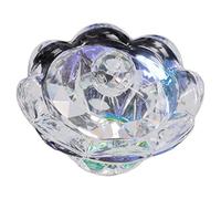 ELAYARD Multifunctional Crystal Manicure Cup with Lid Octagonal Nail Art Glass Dish for Professional Nail Liquid Holder and Pen Cleaning and Home Use