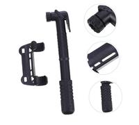 ELAYARD Multifunctional Mini Bike Pump with Nylon Frame Mount Handheld Air Compressor for Bicycle Tires Easy-use Portable Inflator with Extended Hose and High-pressure Design Black for