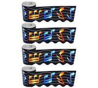 ELAYARD Musical Notes Bulletin Board Paper 4 Rolls 33Ft X 2.95In Non-Adhesive Border Strips Paper Material for Choir and Classroom Displays