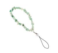 ELAYARD Natural Crystal Agate Mobile Phone Chain with Mint Green Beads Lost Strap for Smartphones Cameras and DIY Accessories Women
