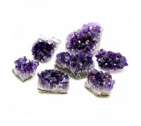 ELAYARD Natural Uruguay Amethyst Cluster Stone for Purification and Demagnetization Raw Crystal Ornament for Home Decoration and Healing Natural Crystal Gemstone Specimen