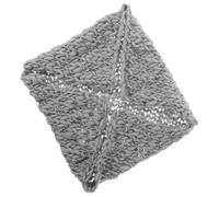 ELAYARD Newborn Photography Blanket Handmade Knitted Wool Backdrop Grey Infant Photo Background Suitable for Baby Monthly Milestones and Newborn Photoshoot