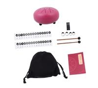 ELAYARD Note Lotus Steel Tongue Drum Ethereal Percussion Instrument for Adults and Titanium Steel Stress Relief and Meditation Music Tool Easy to Play Pink