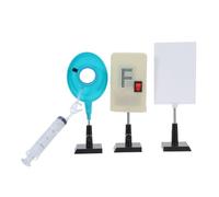 ELAYARD Optical Experimental Kit with Adjustable Zoom Water Lens and Stand, Physics Teaching Tool for Optics Demonstrations, Science Education Equipment for Classroom Experiments