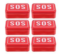 ELAYARD Outdoor Survival Toolbox Sos Rescue Box Small Metal Medicine Holder Tin for Traveling Medication Storage Container Pills Organizer for Emergency Use