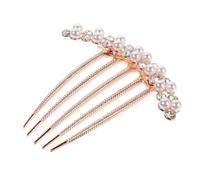 ELAYARD Pearl Hairpin Rhinestones for Wedding Side Combs Decorative Bobby Pins for Women Hair Accessories Claw Clips