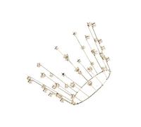 ELAYARD Pentagram Bride Crown Elegant Headwear for Women Stunning Birthday Cake Decoration Unique Headdress Chic Design and Bright Colors Female Friends