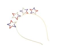 ELAYARD Pentagram Star Headband Independence Day Hairband Party Accessory Lightweight Comfortable for Adults Stylish Fourth July Celebration Hair Decor