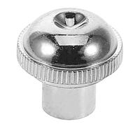 ELAYARD Piccolo Head Cap and Improved Sound Quality Aluminum Alloy with Universal Compatibility Silver Replacement Screw End Cover for Woodwind Instrument Repair, for Musicians and Music