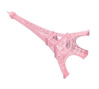 ELAYARD Pink Eiffel Tower Statue Decorative Figurine for Tabletop French Country Decor Cake Topper Stand Holder Collectible Travel Souvenir Home Party Display