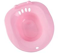 ELAYARD Pink Sitz Bath Basin with Anti-Overflow Smooth Surface Hip Bath for Postpartum Care and Pregnant Women Toilet Seat Soak Bowl for Soothing and Healing Discomfort