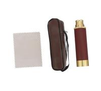 ELAYARD Pirate Monocular Telescope 25x30 Vintage Stretch Nautical Hunting with Brown Leather Case for Adults and Collectors