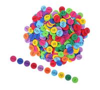ELAYARD Place Value Manipulatives 480pcs Math Counting Chips Set 10 Value Disks Eva Material for Boys and Girls Early Education and Elementary Math Learning