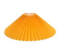 ELAYARD Pleated Fabric Lamp Shade 12.6" Bottom X 8" High Yellow Bell Lampshade for Table and Floor Lamps, Small Fabric Lampshade Replacement for Bedside Lighting