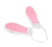 ELAYARD Plush Bunny Ears Headband for Easter Party Soft Plush Material Cute Rabbit Ears Design Easter Headwear for Boys and Girls and Adults