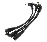 ELAYARD Portable Black Pvc Guitar Effector Power Supply Cable Lightweight Safe to Use for Musical Instruments Performance and On-the-go