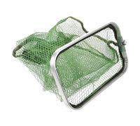 ELAYARD Portable Large Nylon Mesh Fish Net with Alloy Rim Rectangular Rod Protection Lightweight Folding Fishing Net Bag for Freshwater and Saltwater Catching and Storage