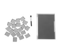 ELAYARD Portable Magnetic Eyeshadow Storage Palette with Removable Metal Pans and Brush Empty Refillable Makeup Tray Box for Travel and DIY Compact Eyeshadow Mixing Organizer