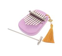 ELAYARD Portable Mini 8 Key Thumb Piano Kalimba with Wooden Oval Body and Pure Sound Quality, Lightweight Finger Instrument for Daily Practice and Small Performances