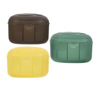 ELAYARD Portable Pacifier Storage Box for Babies Charming Cat Paw Shape Baby-Friendly Comfort PP Material Dustproof Case for-The-Go Diaper Bag 3Pcs Pack