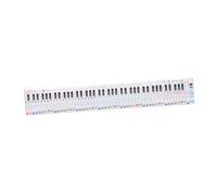 ELAYARD Portable Piano Practice Aid Paper Chart with 88-key Keyboard Layout and Key Ratio Design Piano Keyboard Guide for Teachers and Students and Reference