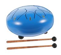 ELAYARD Portable Tongue Drum for Beginners Hand Pan Percussion Instrument with Sturdy Tongues for Music Education Yoga Meditation and Mind Healing Blue Ethereal Sound