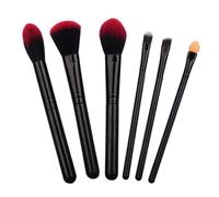 ELAYARD Powder Applicator Cosmetics Makeup Brush Set 6Pcs 5.5X1.18X1.18In Wear-Resistant Handle Silky Touch Female Professional Foundation and Eyeshadow Application