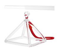 ELAYARD Quartz Crystal Singing Pyramid with Rod for Meditation Sound Therapy Hand-tuned Percussion Instrument Enhancing Relaxation and Mindfulness Yoga Tool for Adults