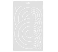ELAYARD Quilting Template DIY Sewing Template Patchwork Template -Motion Stitching and Creative Sewing Projects White PP 1PC